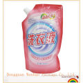 PET/NY/PE 500ml Laundry detergent package pouch with spout